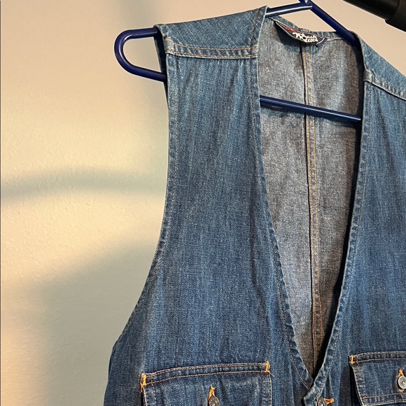 Levi's Produce Blue Denim Vest in Very Nice Condition - Picture 3 of 11